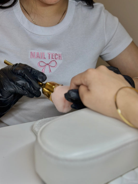 White Nail Tech Shirt