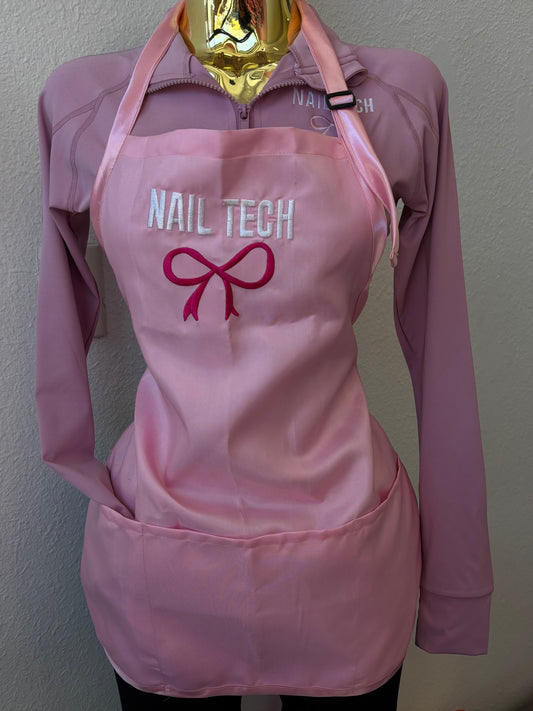 Pink Nail tech apron