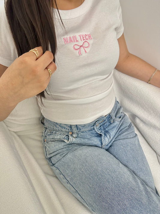 White Nail Tech Shirt